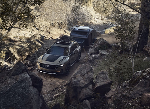 Mazda CX-50 Towing a Trailor Offroad