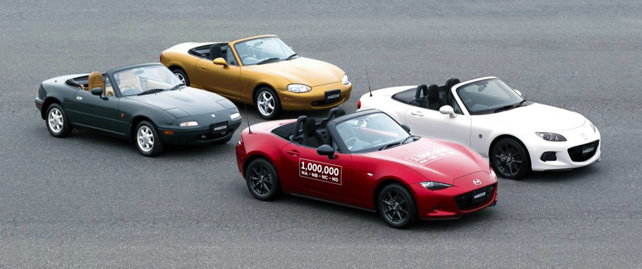 Mazda MX-5 Miata 4 Generations