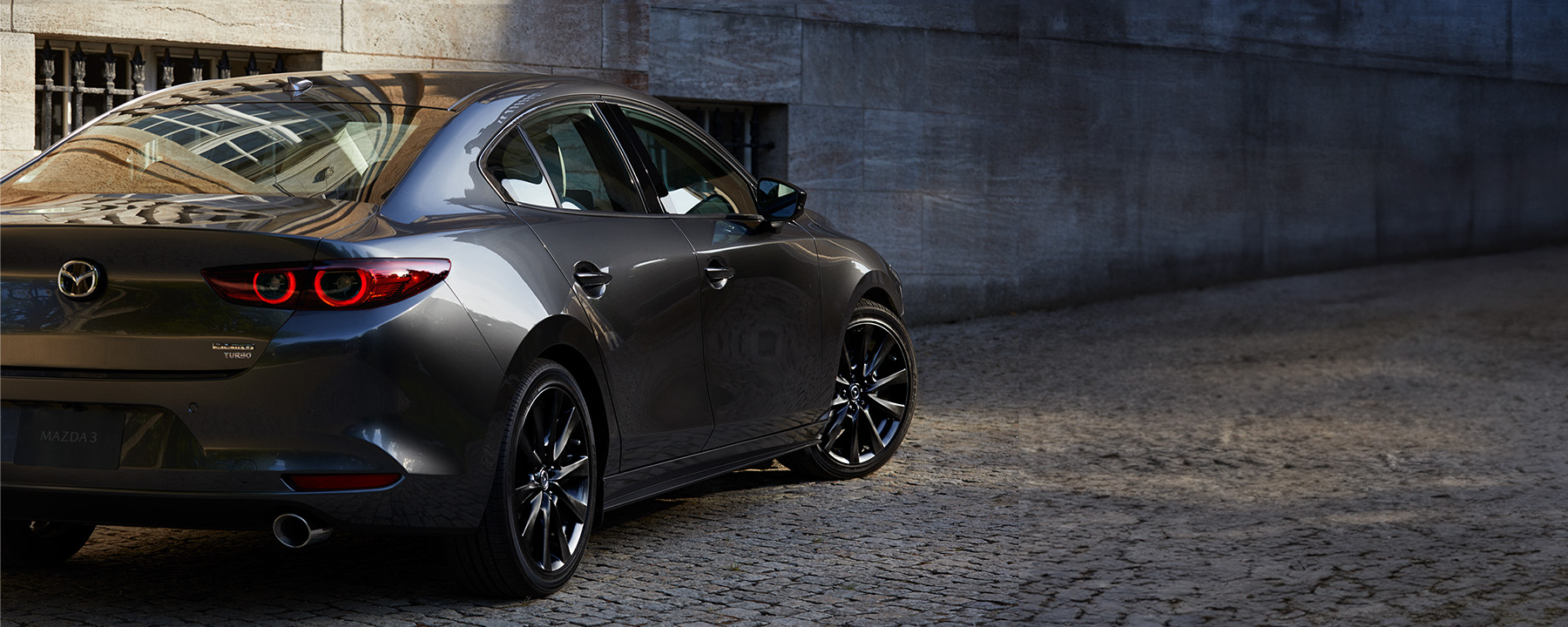 Mazda 3 Sedan Rear Angle View