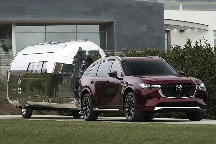 Driving Modes Explained: A Guide – Mazda CX-90 Towing a Camper Trailer