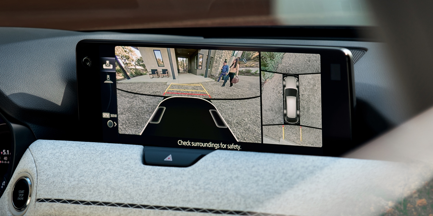 2026 Mazda CX-90 PHEV Safety – 360º View Monitor with See-Through View