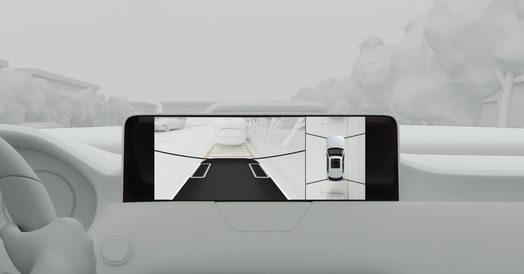2025 Mazda CX-90 Safety – 360º View Monitor with See-Through View