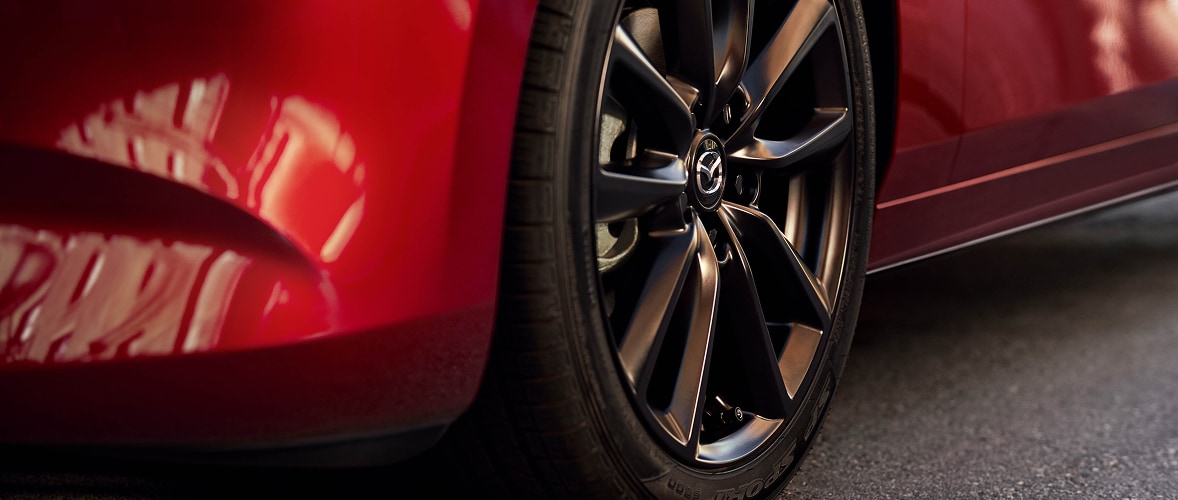 2026 Mazda 3 Hatchback – 18 Inch Black Alloy Wheels